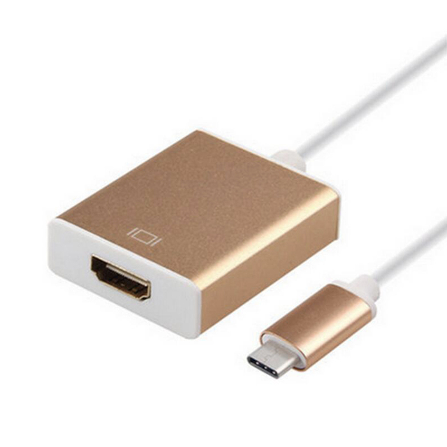 C to HDMI-compatible 4K 1080P Video AV Video Converter Cable Adapter Aluminium Alloy USB-C Dock Cord for Macbook to HDTV