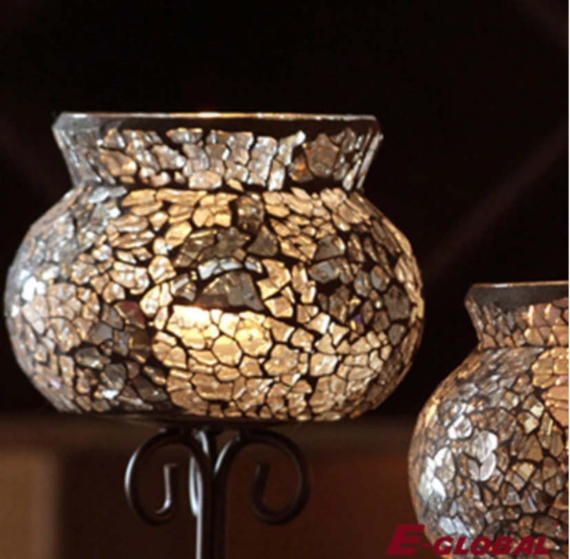 Shattered Gl Candle Holders Best 2018 Harvest Day Crafts Chinese Red Lantern With Broken Gl In
