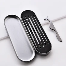 Набор иголок для удаления угрей с ресницы на клипсах инструмент для макияжа для женщин YUF99