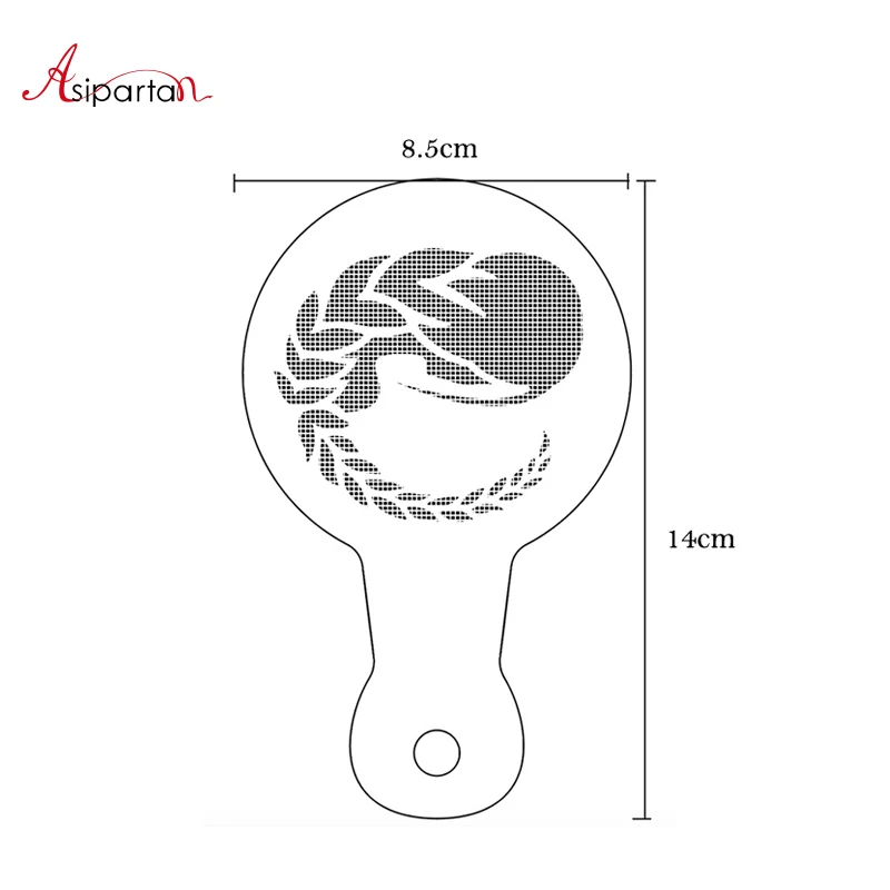 Asipartan 12 шт./компл. с изображением созвездий для Кофе Трафареты нарядное спрей