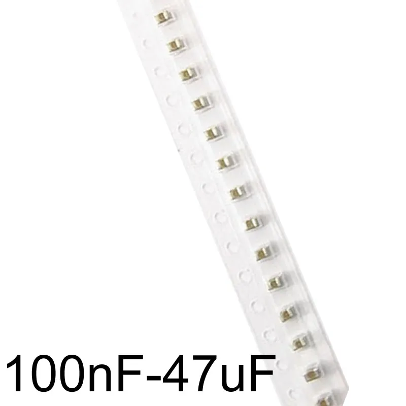 MCIGICM 100pcs 0805 smd capacitor ceramic 100nf 104 capacitors kit sets 0.5pF-47uF