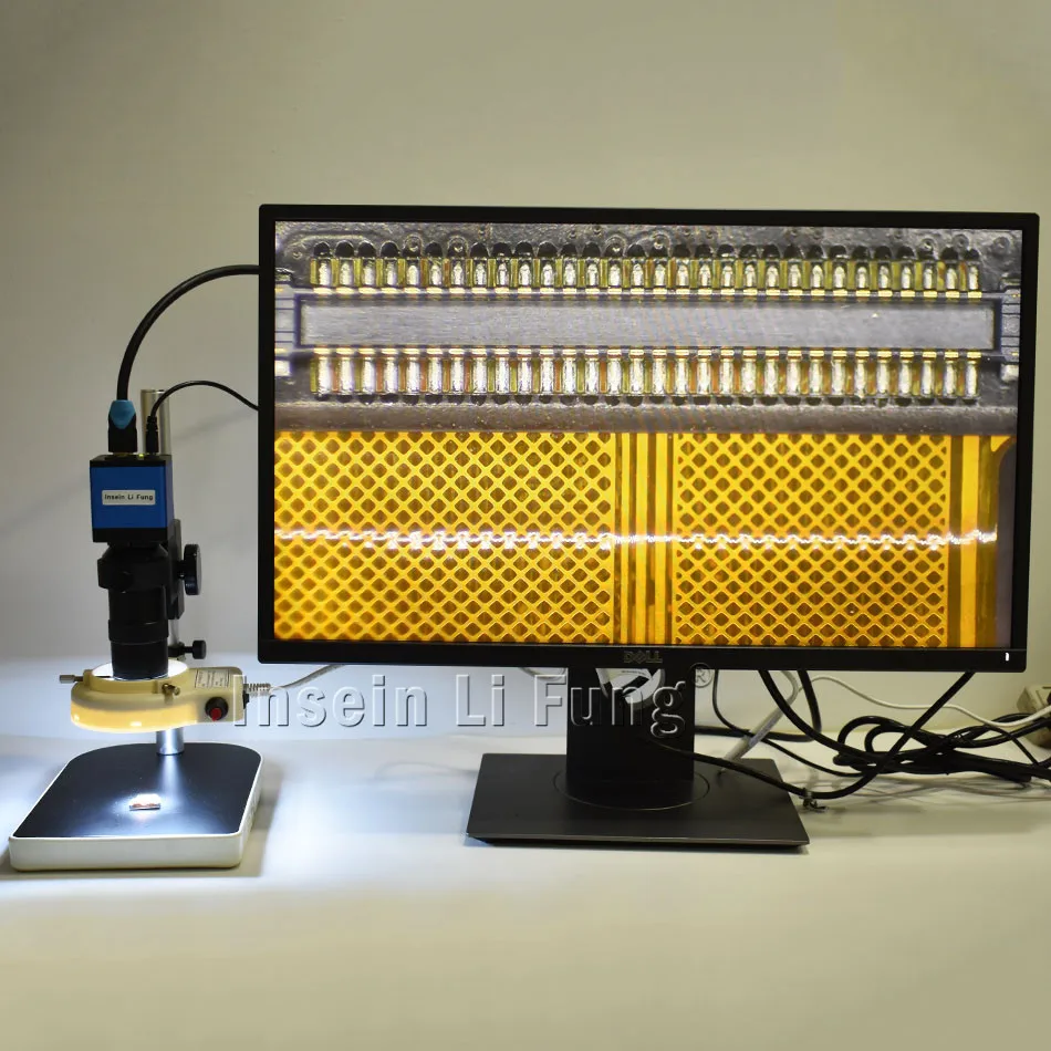 2.0MP 1080 p 60FPS 1/2. 8-inch CMOS HDMI HD Microscoop Camera + 8X-130X Verstelbare Vergroting Zoom C-mount Lens + LED Licht + houder 2.0MP 1080 p 60FPS 1/2. 8-inch CMOS HDMI HD Microscoop Camera + 8X-130X Verstelbare Vergroting Zoom C-mount Lens + LED Licht + houder