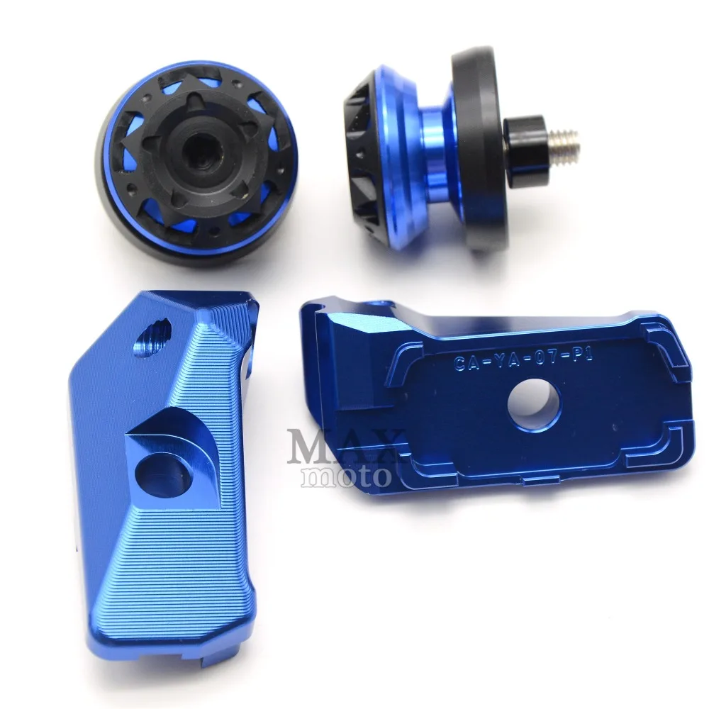 free shipping Motorcycle accessories CNC Aluminum Chain Adjusters&Swingarm sliders for yamaha yzf-r3 15-17 2015 2016 2017