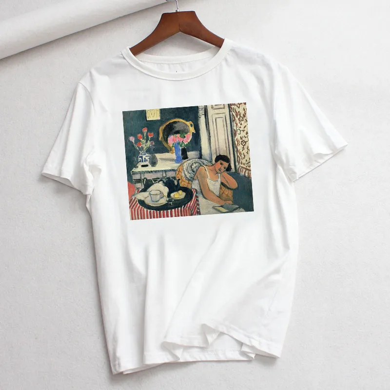 Matisse, летняя новинка, модная женская повседневная одежда, большой размер, винтажный принт с буквами, свободный короткий рукав, Harajuku Ulzzang, топы, Веселая Футболка - Цвет: 6