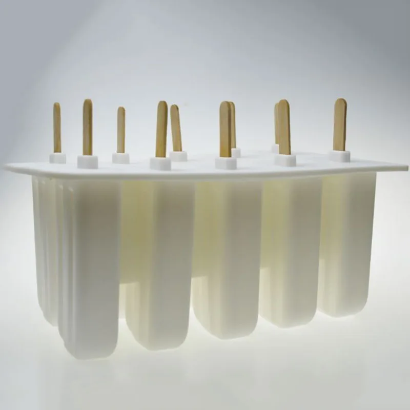 10 cavities with sticks silicone Icecream molds ,popsicle silicone molds ,ice lolly molds 1 pcs
