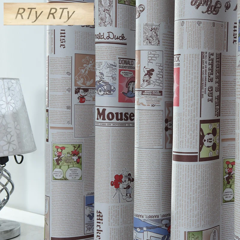 

Cartoon Animal Printed Blackout Curtains For Children Room Boys Girls Cortina Sheer Curtain For Kids Room Window Drapes