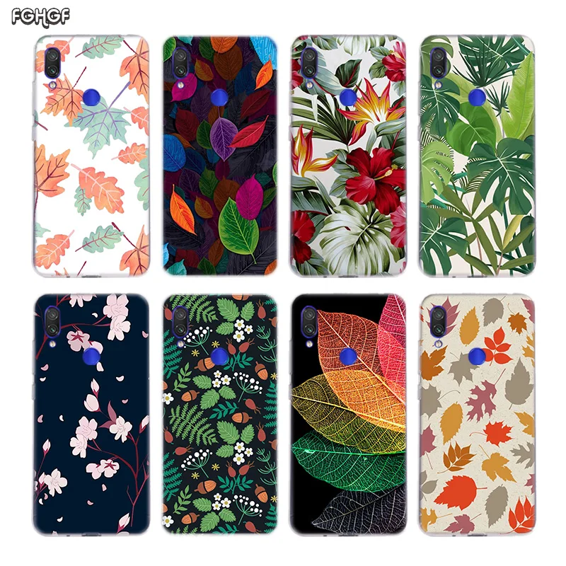 

Flower Leaf Case For Xiaomi redmi Note 7 Pro 6 5 4 Case For Xiomi Redmi 4 4A 4X 5 Plus 5A 6 Pro 6A S2 Silicone Cover