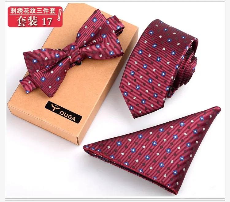 Комплект из 3 предметов, мужской галстук-бабочка и носовой платок, тонкий галстук-бабочка, мужские галстуки, мужские галстуки