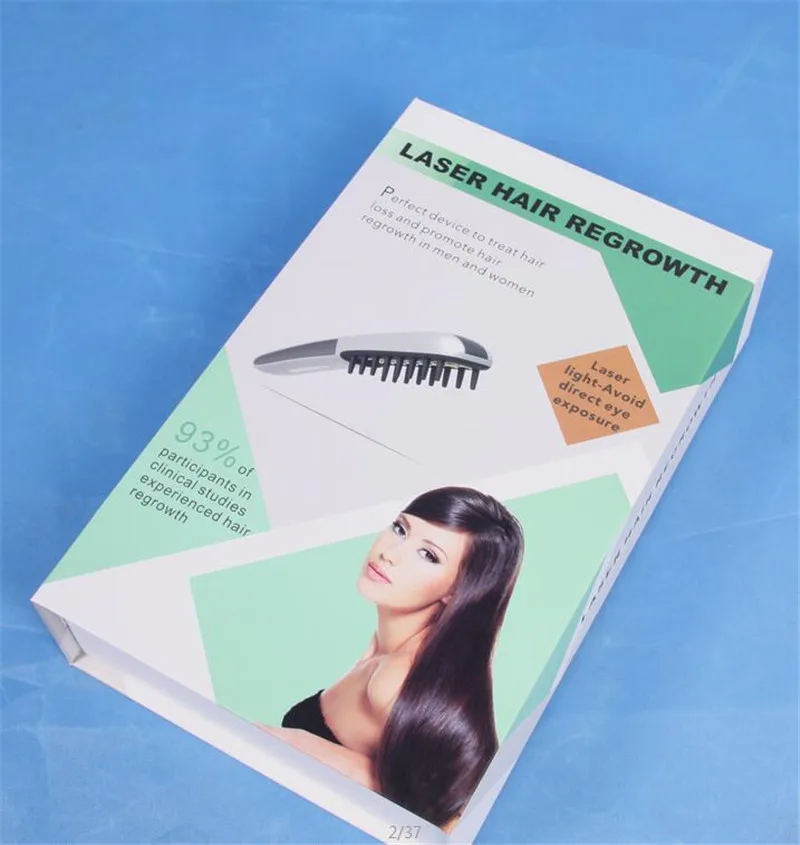 2018 Portable low level therapy hair regrowth laser comb with 16 diodes laser for personal home use (5)