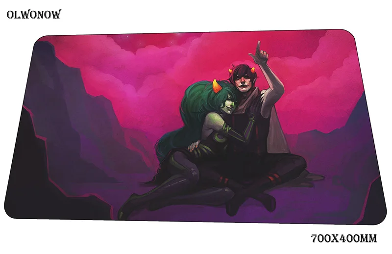Homestuck коврик для мыши, высококачественный компьютерный коврик 70x40 см, игровой коврик для мыши с большой блокировкой края, коврик для мыши, клавиатура, игры, ПК, геймерский стол
