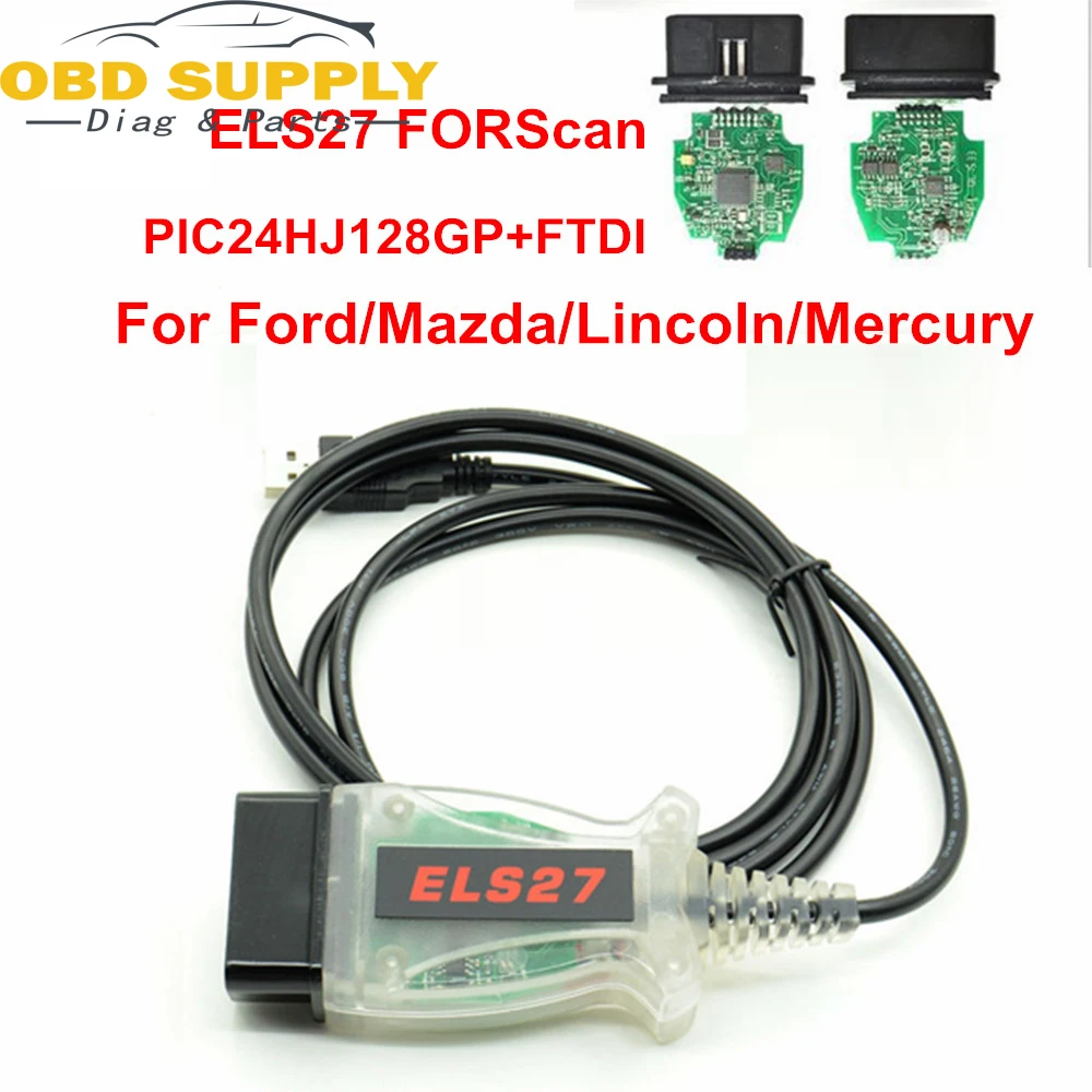 ELS27 сканер forscan для Ford/Mazda/Lincoln/Mercury транспортных средств OBD2 диагностический кабель