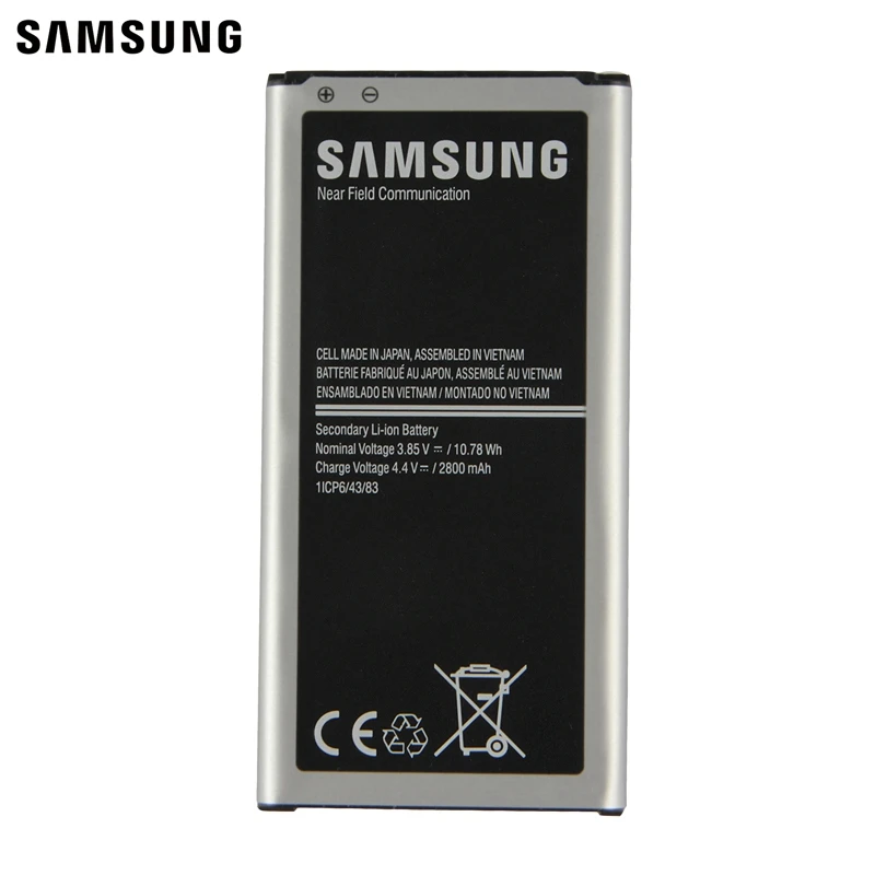 Samsung сменный аккумулятор EB-BG903BBE для samsung Galaxy S5 NEO G903F G903W аутентичный аккумулятор для телефона 2800 мАч