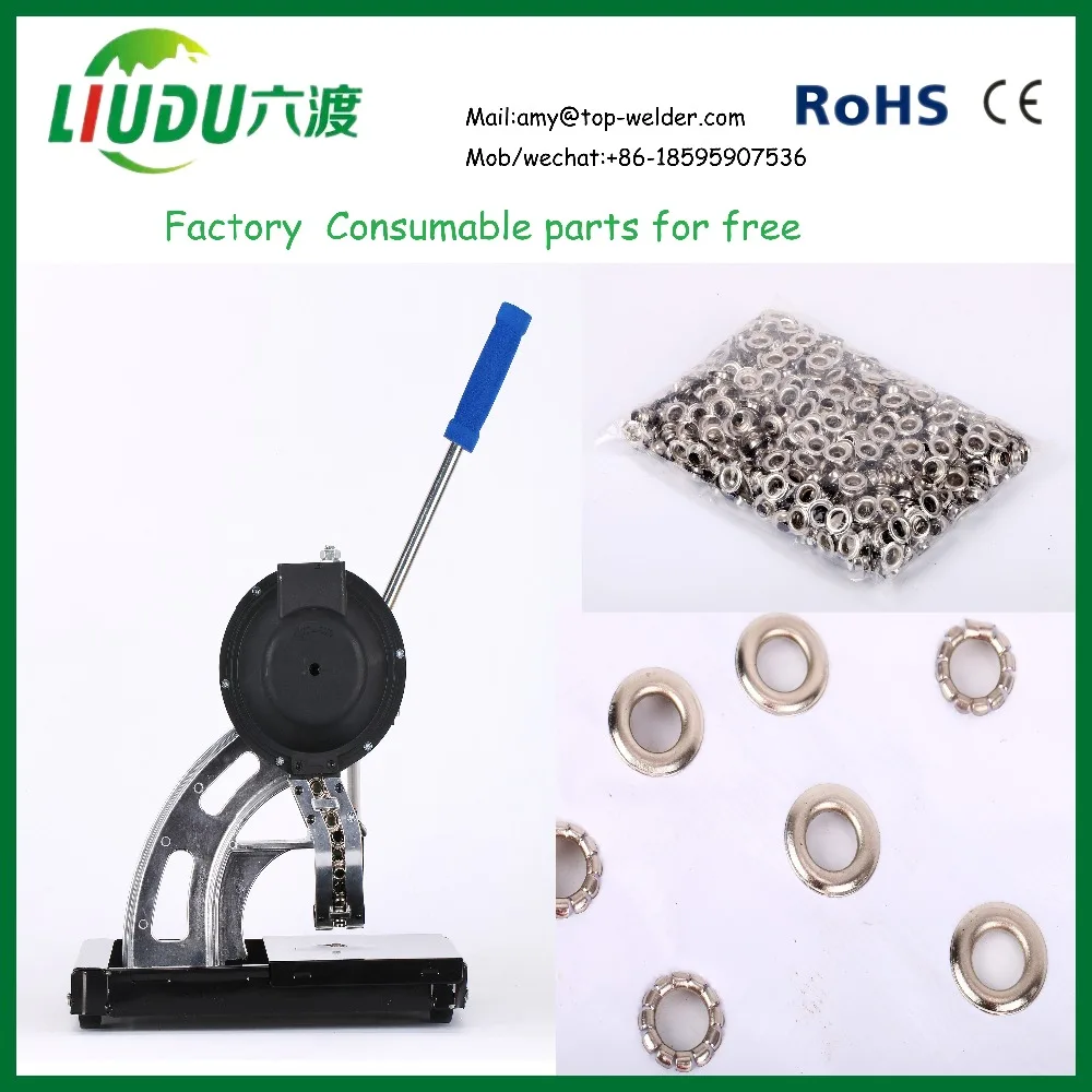 Liudu Punching Machine Poster Grommet Machine Banner Eyelet