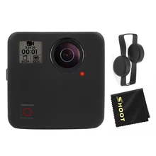 Soft Silicone Protective Cover Case Lens Cap for GoPro Fusion Action Camera Housing Cover Case for Go Pro Accessories soft silicone protective cover cap for xiaomi sport camera 2