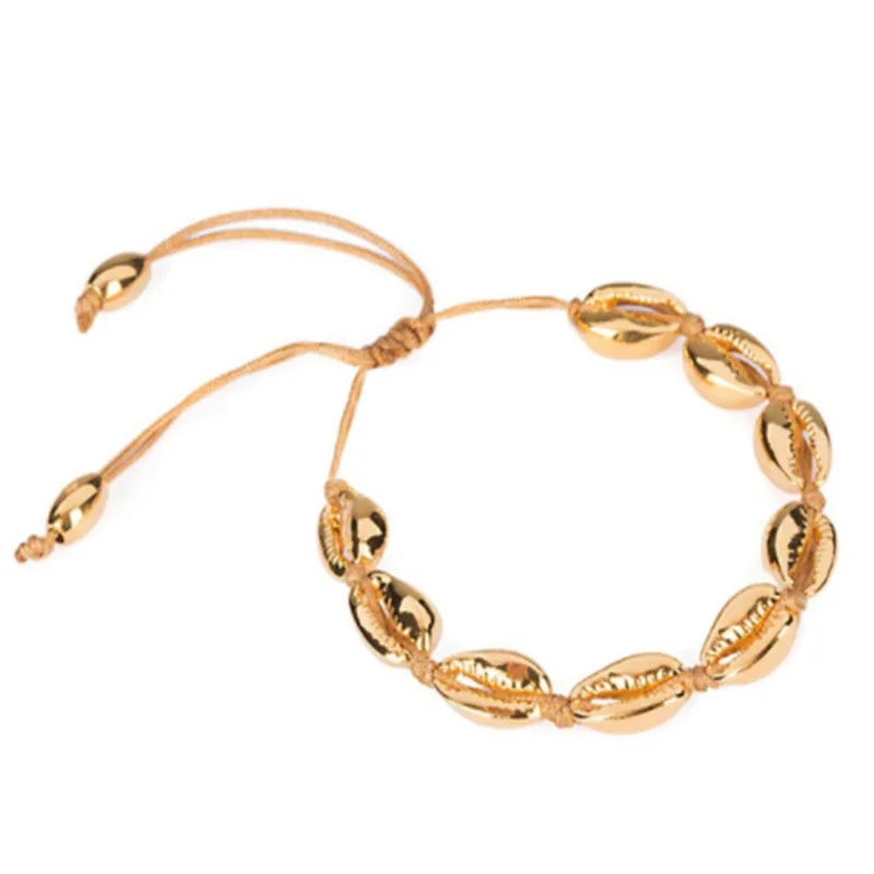Bileklik pulseras mujer hombre puka COWRIE shell bransoletki dla kobiet prezent bijoux biżuteria czeski boho bransoletki bransoletki femme -