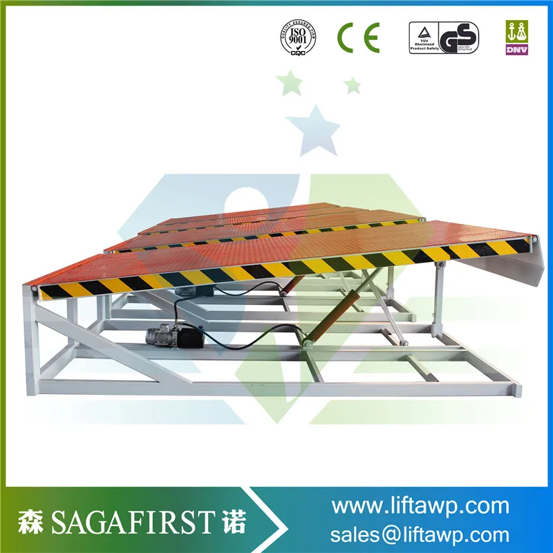 6T Warehouse Container/Truck Loading dock Ramps, Hydraulic Dock Leveler