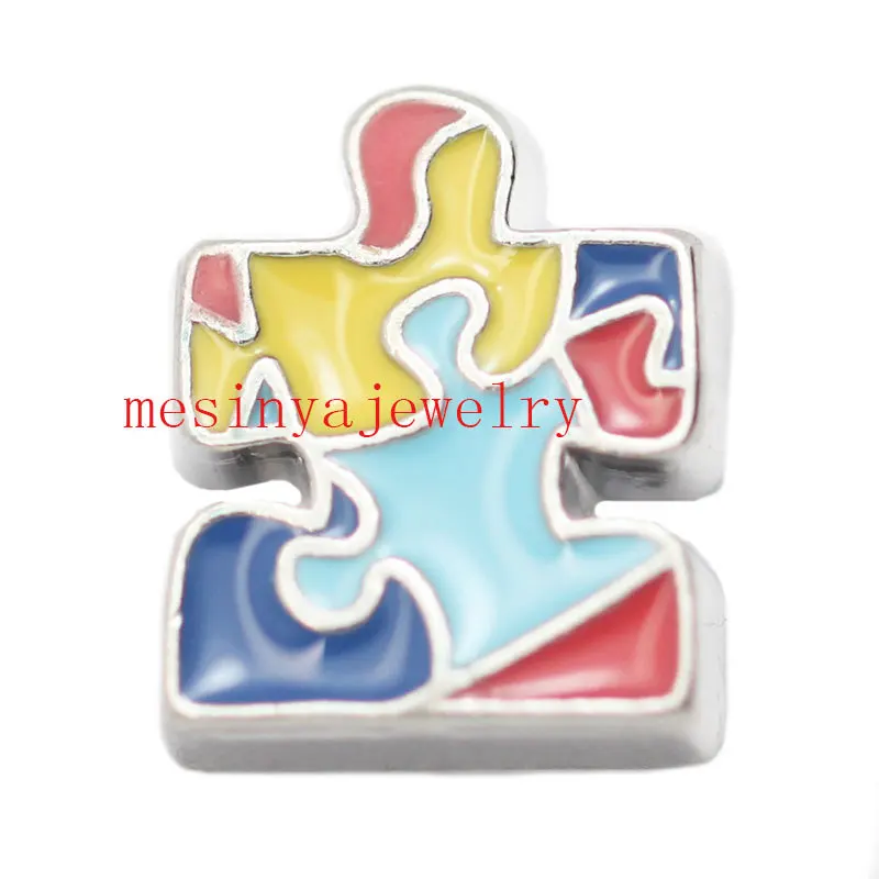 

10pcs autism floating charms for glass locket Min amount $15 per order mixed items,FC-024
