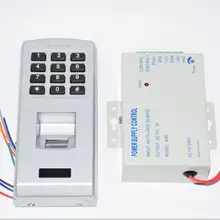 С адаптером питания 12 В 3A пароль отпечатка пальца клавиатура считыватель контроля доступа для безопасный замок для двери система открывания ворот использование