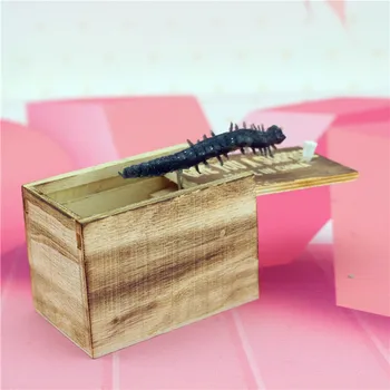 

Hot Selling 1 Pcs Wooden Prank Animal Scare Box Case Trick Play Joke Lifelike Surprise Gag Toy