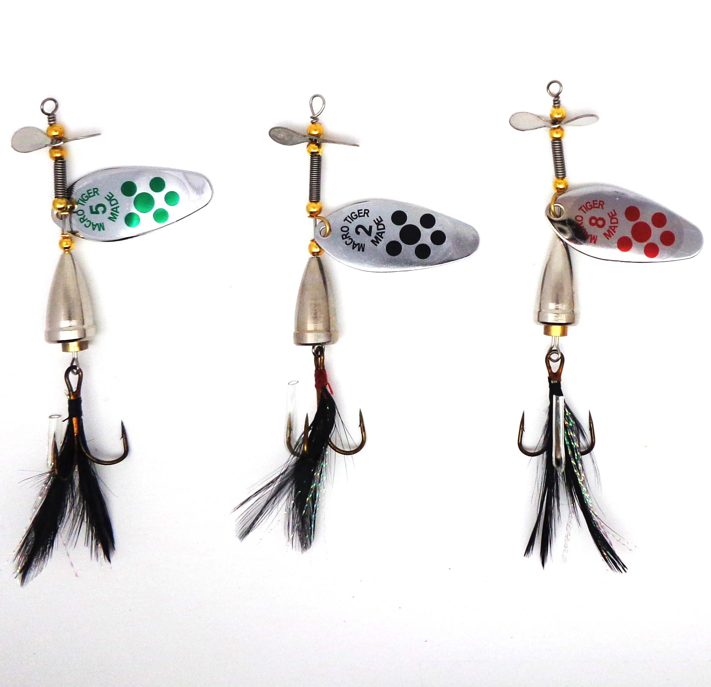 Double Tail Propeller Lure Long Casting Spinner Bait Metal Fishing