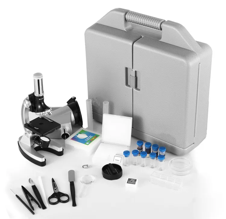 

DHL free shipping!!1200x Microscope With Projector for Students kids education/Great Birthday gift for Kids