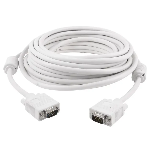 $US $11.58  VGA cable 10 meters 15 pin VGA male VGA Cable Adapter Male To Female Video Converter 1080P For Lapt