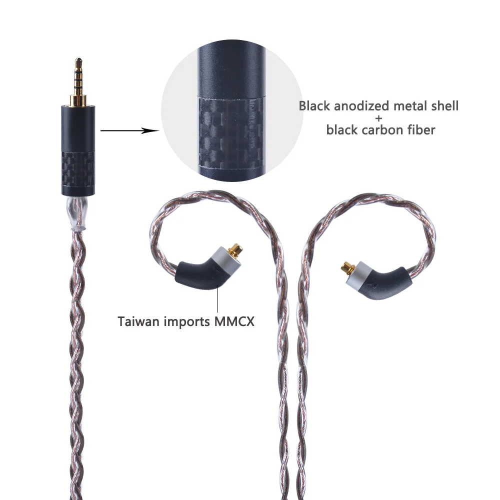 UPOCC NEOTECH 26AWG 7N монокристаллической Медь кабель 2 5/3 5/4 4 мм балансный для наушников с