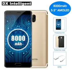 OUKITEL K8000 5,5 дюймов HD mtk6750t восемь ядер 4G мобильный телефон стандарта LTE на ОС Android 7,0 4G B Оперативная память 6 4G B Встроенная память 13MP двойной