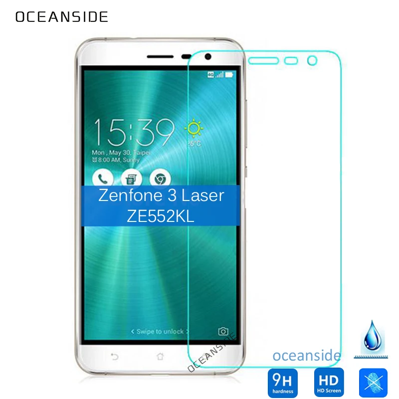 

2Pcs For Asus Zenfone 3 Ze552KL Tempered Glass Screen Protector 2.5 9h safety Protective Film on Zenfone3 Ze552