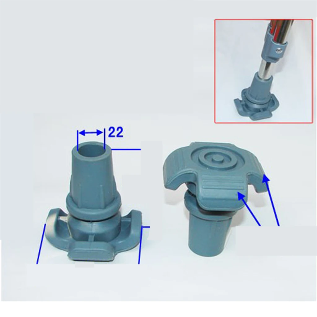 Anti Slip Rubber Tip Accessory for Cane Walking Stick Crutches Chair Seat Stool 7/8 inch