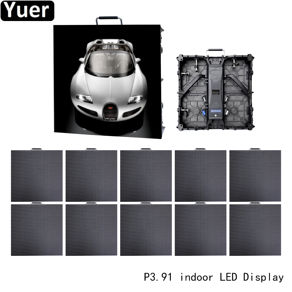 

10Pcs/Lot LED Display P3.91 128x128 Screen Resolution Full Color HD Indoor LED Advertisement Panel Stage Video Module Displays