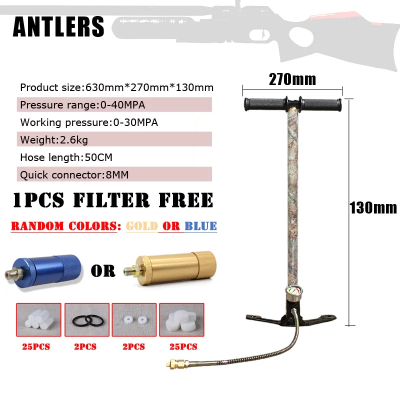 4500PSI высокое давление pcp ручной насос 3 ступени 30 мпа пневматический ручной насос для пневматического пистолета пневматическая винтовка Пейнтбольный бак наполнение внутри масляного фильтра