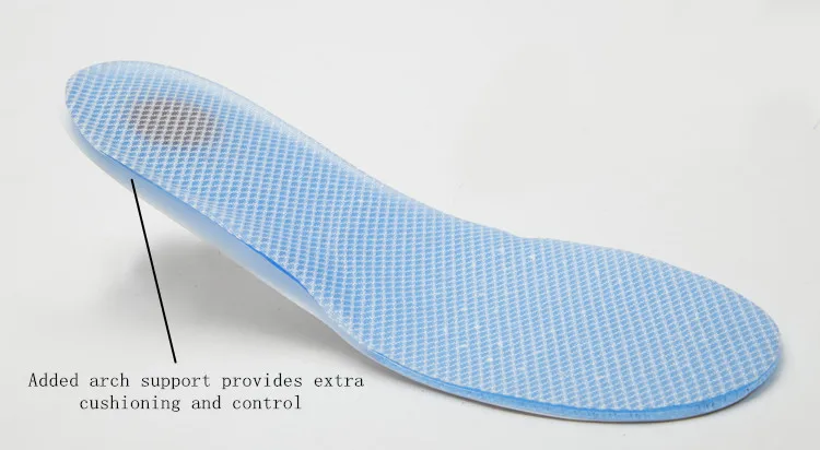 Бокан стельки с поглощением амортизации мягкий гелиевый силиконовый материал легкая обувь стельки для мужчин и женщин 0003