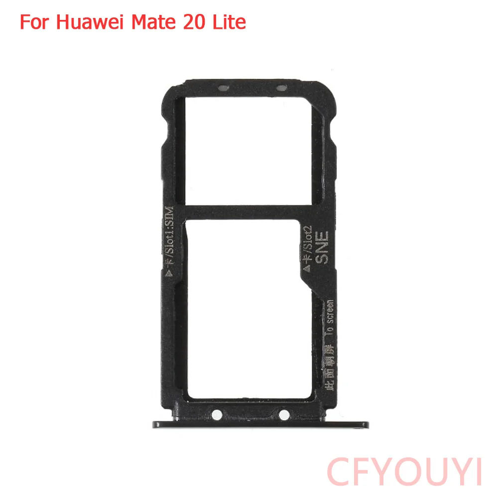 Original New For Huawei Mate 20 Lite Dual Sim Card Tray Slot Holder Adapter  Sim Holder Slot Tray - Mobile Phone Flex Cables - AliExpress