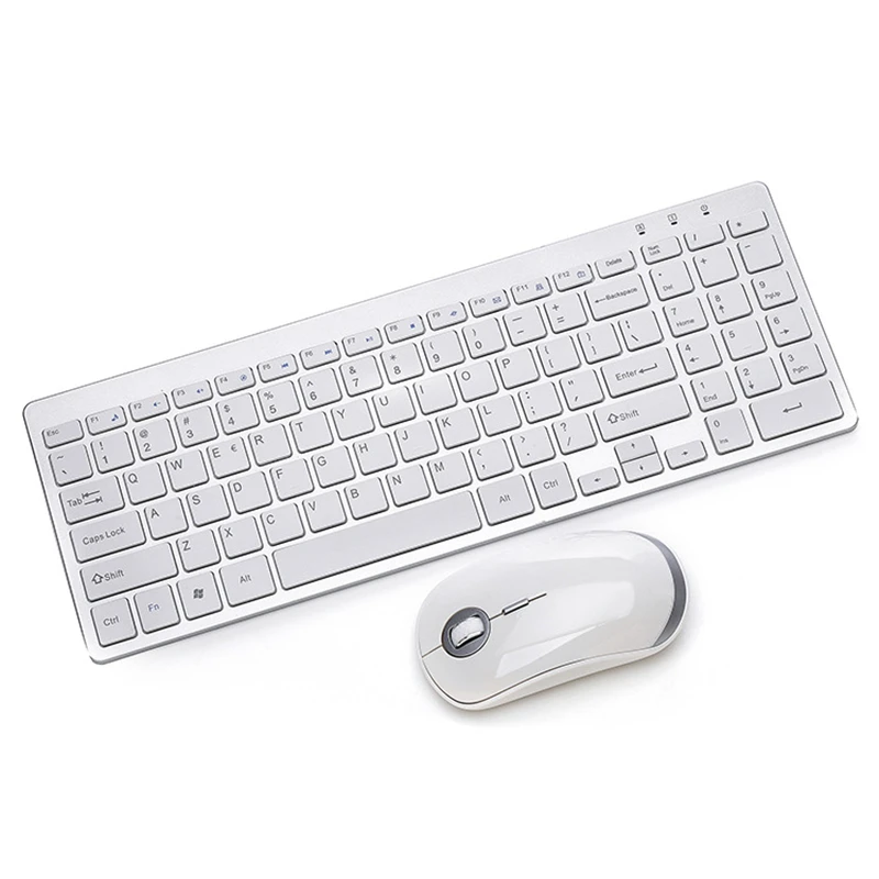 2 4G Беспроводная клавиатура мышь комбинированная Бесшумная игровая для Macbook Lenovo