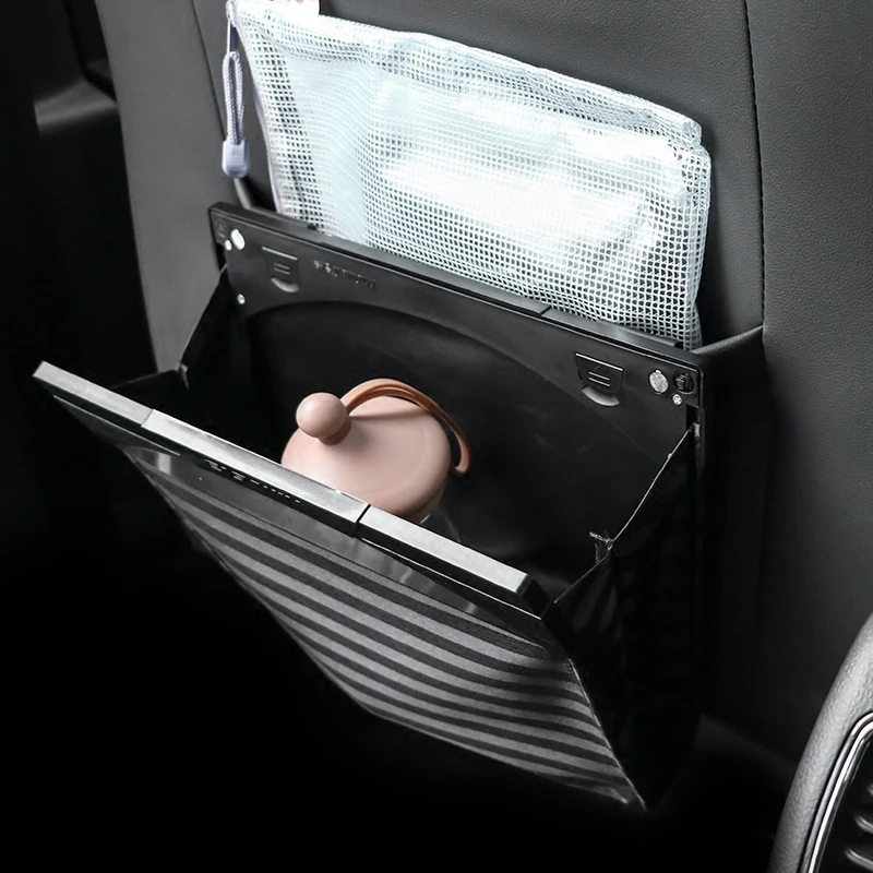 

Universal Car Seat back bag Garbage Dust Case Box Auto Rubbish Dustbin Foldable Bag Trash Can Auto Accessories Car Organizer