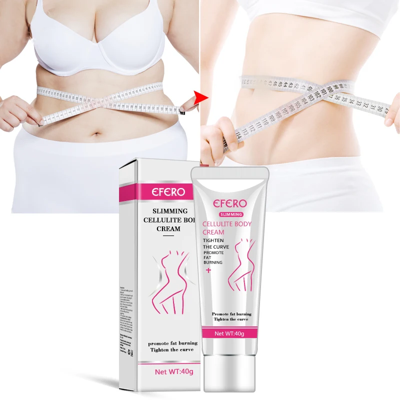 

EFERO Slimming Cream Reduce Cellulite Lose Weight Burning Fat Slim Body Cream for Arm Leg Waist Slim Cream Body Massage Lotion