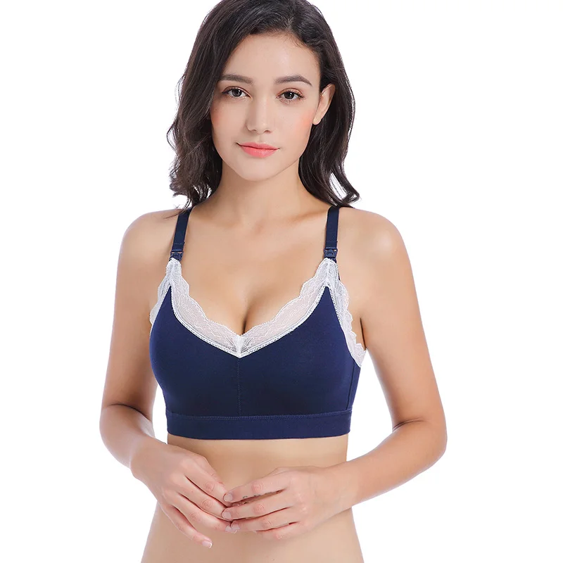 ZTOV Lace Maternity Bra Nursing Bras For Feeding Clothes for Pregnant Cotton Pregnancy Breastfeeding Underwear Bra Sleep bra