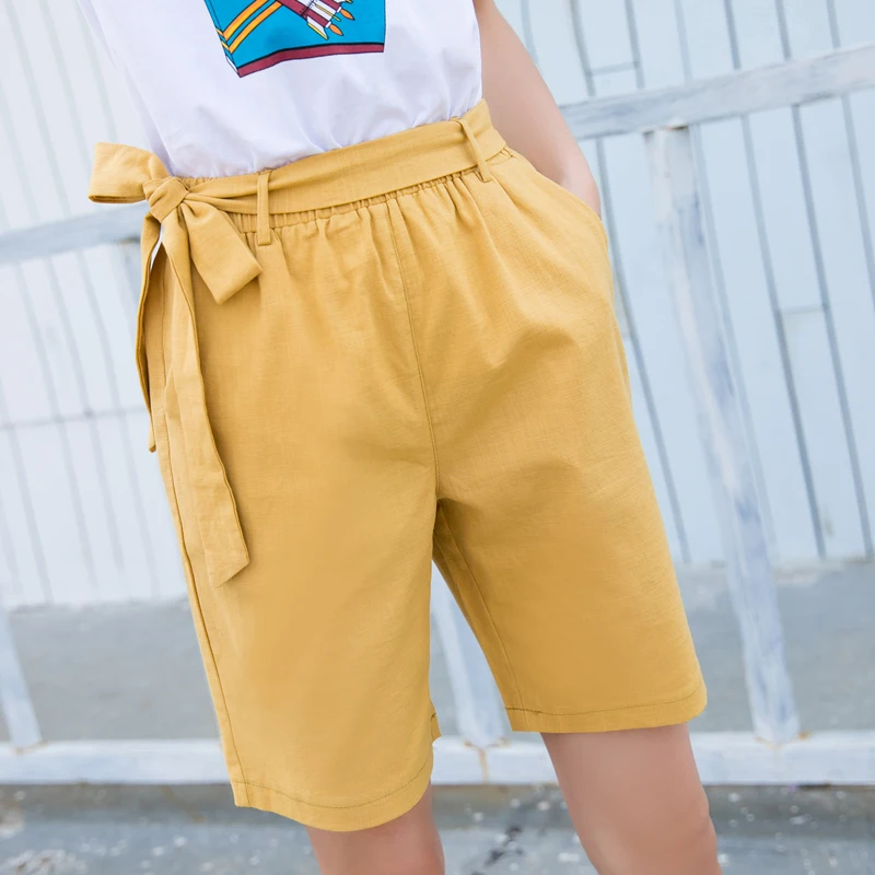 Msmsse Plus Size Shorts Summer Causal Elastic Waist Shorts for Women