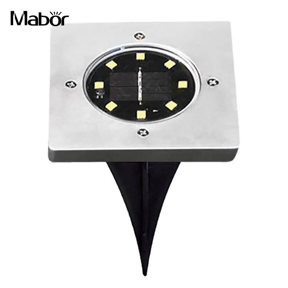 

Mabor 8LED Solar Lamp Light Buried Light Walkway Lights Solar Power Under Ground Lamp Home Garden Decoration Drop Shipping