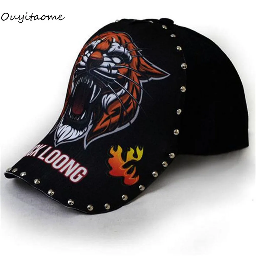 

2019 Ouyitaomee Spring and Summer Fashion New Baseball Cap Illustration Skull Tattoo Pattern Original Hat Adjustable