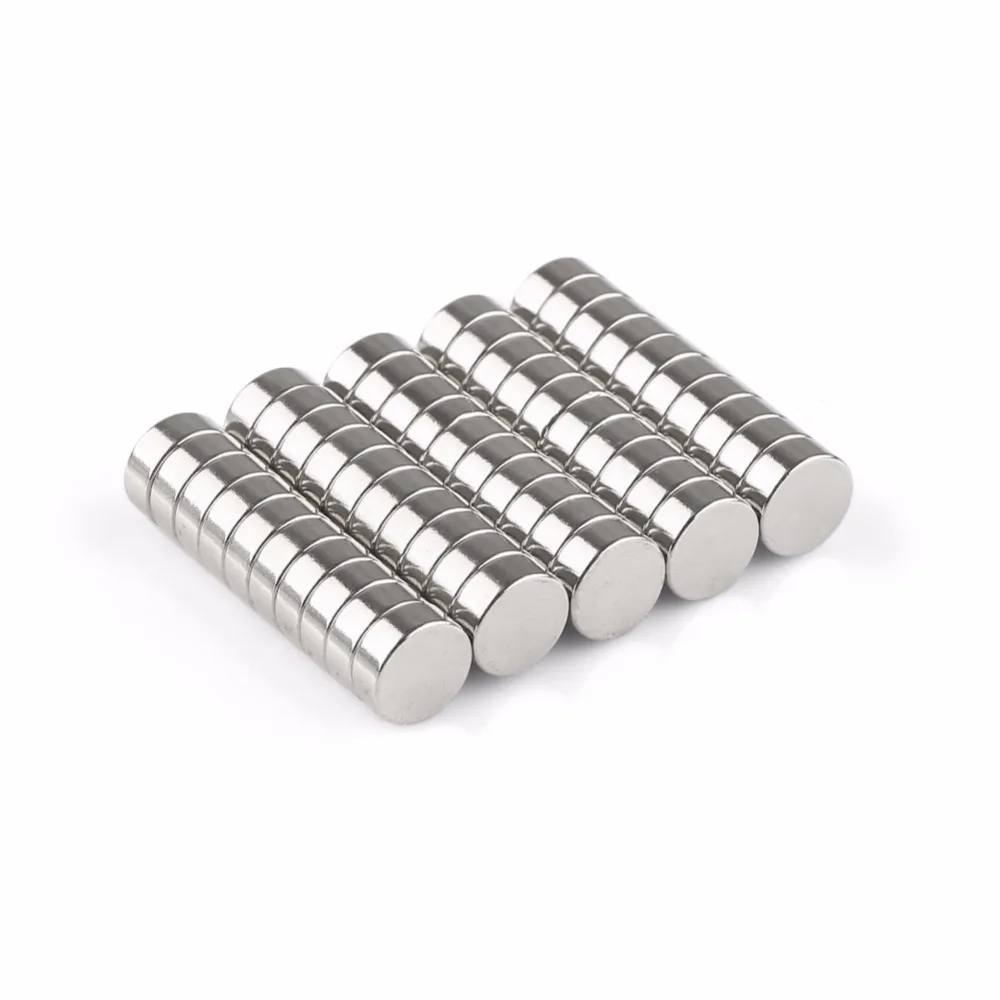 50pcs Super N35 Grade 8mm x 3mm Neodymium Sheet Rare