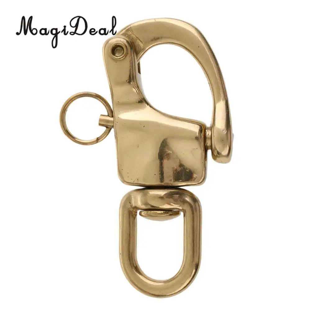 Copper Quick Release 72mm 2.8inch Swivel Snap Shackle Sailing Hardware for Sailboat Halyard Marine Boat Kayak