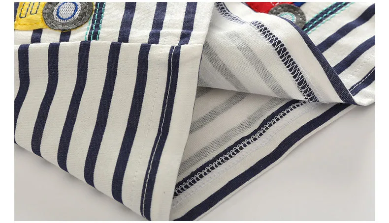 2017 New Brand top quality kids clothing summer boys short sleeve O-neck t shirt Cotton embroidery cartoon striped tee tops HTB17FzSQFXXXXXoXVXXq6xXFXXXR - 2017 New Brand top quality kids clothing summer boys short sleeve O-neck t shirt Cotton embroidery cartoon striped tee tops