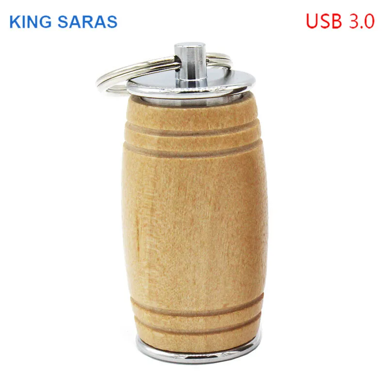 KING SARAS стиль usb3.0 кленовый бочонок ложка Флешка 4 ГБ 8 ГБ 16 Гб ГБ 32 Гб кленовый usb 3,0 деревянный логотип гравировка usb флеш-накопитель - Цвет: Цвет: желтый