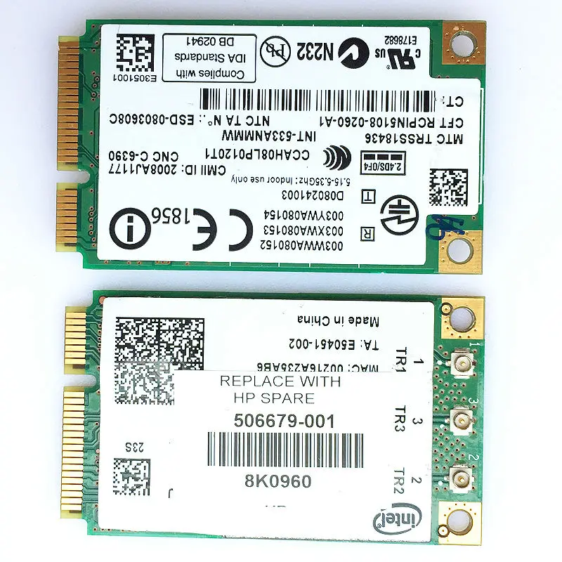 Беспроводная мини-карта 5300 ANMMW 802.11n для HP 533 p 8530p 6930p 6530p 6730p Thinkpad lenovo | Компьютеры и