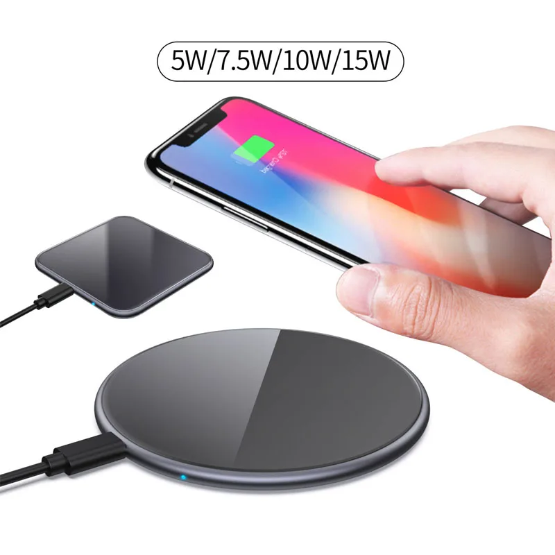 

QI Fast Wireless Charger pad for iphone x xs 8 huawei mate 20pro RS 15W Max Wireless Charging Pad for samsung s10 s9 xiaomi 3