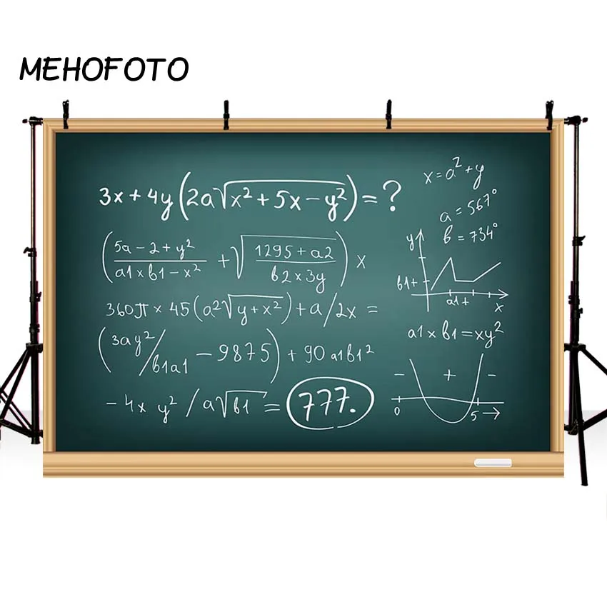 

MEHOFOTO Back to School Photography Backdrops Party Banner Blackboard Decor Baby Photo Background for Photo Booth Pictures
