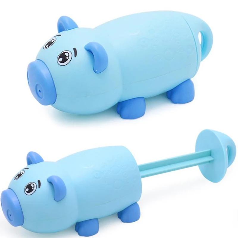 Детские игрушки для ванной пиглет пистолет для распыления воды игрушка Выдвижной двойной воды отверстие летние пляжные игрушки подарки