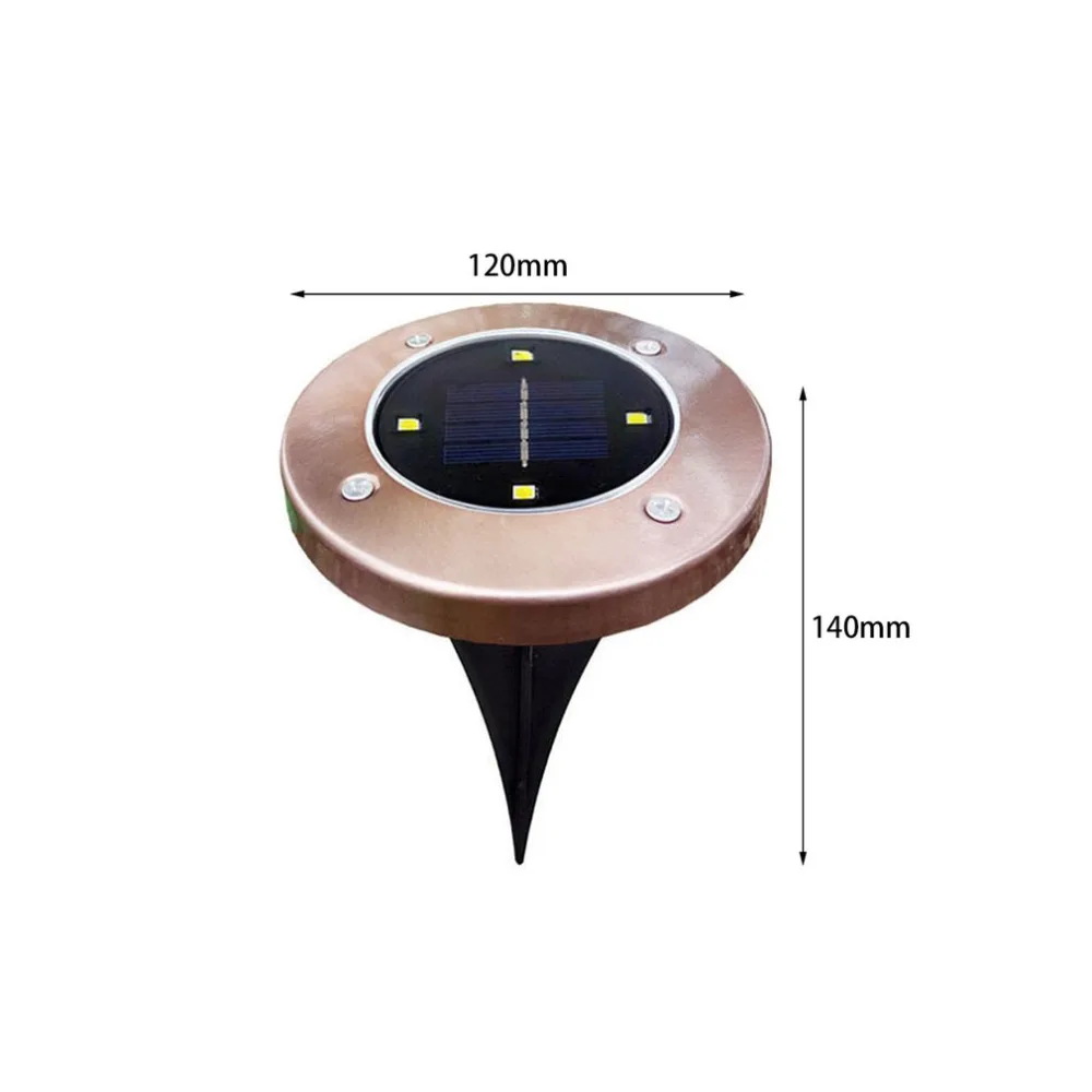 4 шт. 4/8 светодиодный солнечный Мощность похоронен свет лампы под землей Водонепроницаемый Открытый безопасности свет Путь садовый двор